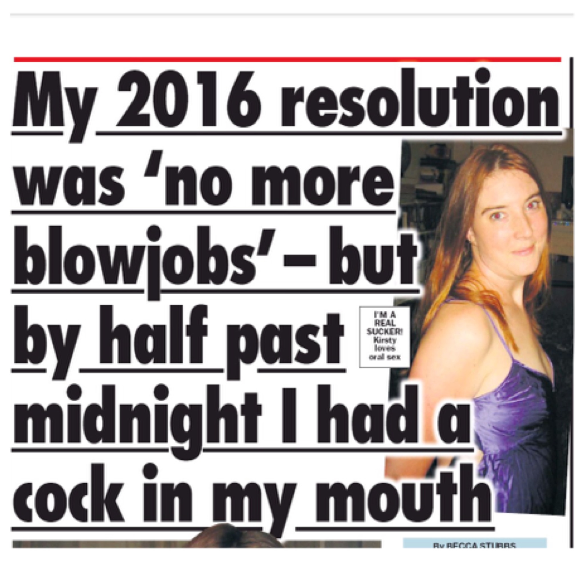 Quitting Blow Jobs A Difficult New Years Resolution For UK Woman to Keep!  pic